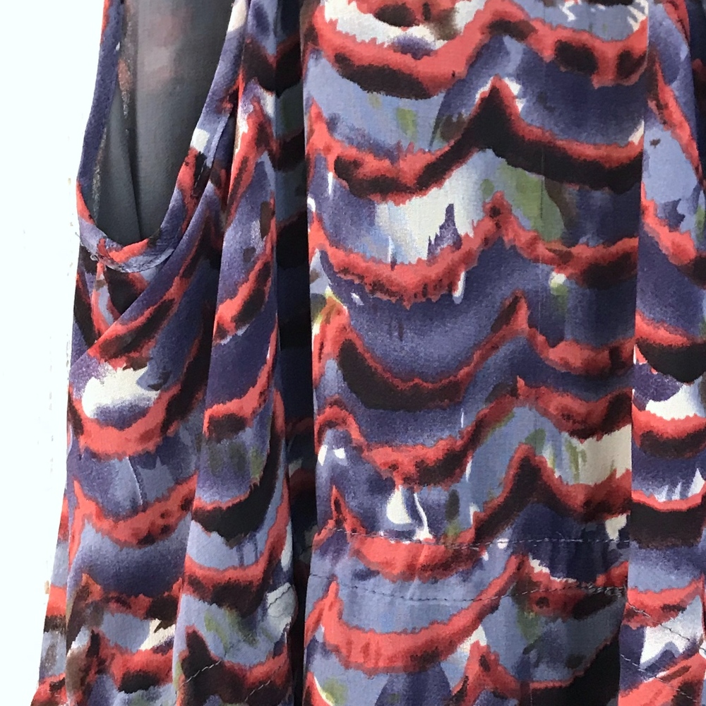 Francesca's Emmelee Tie Waist Printed Dress Small - Picture 5 of 8
